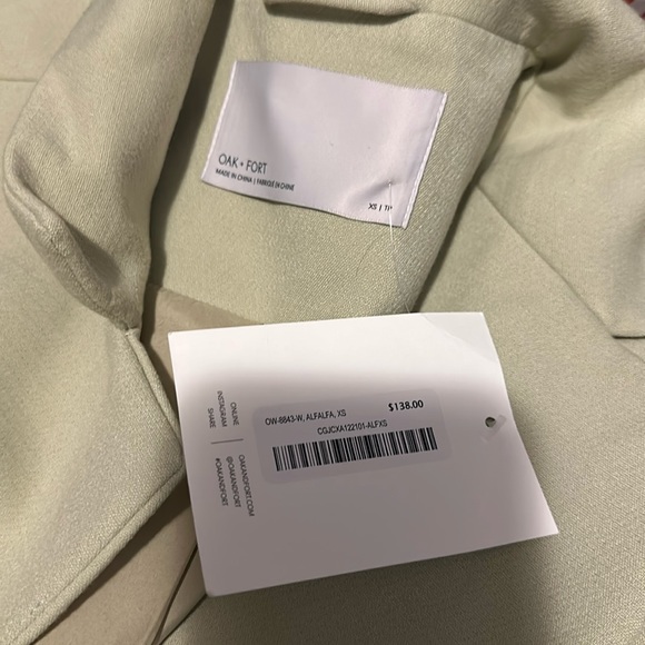 SOLD | Oak + Fort Pistachio Green Oversized Blazer XS - Picture 2 of 2